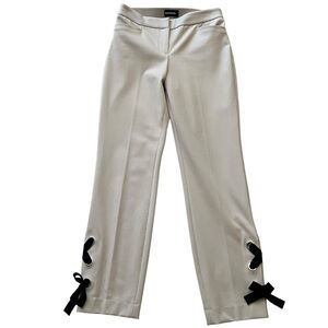 Express Cream with Black Lace Up Detail Pant XS NEW?